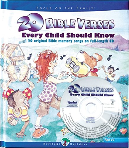 20 Bible Verses Every Child Should Know HB w/Music CD - Standard Publishing